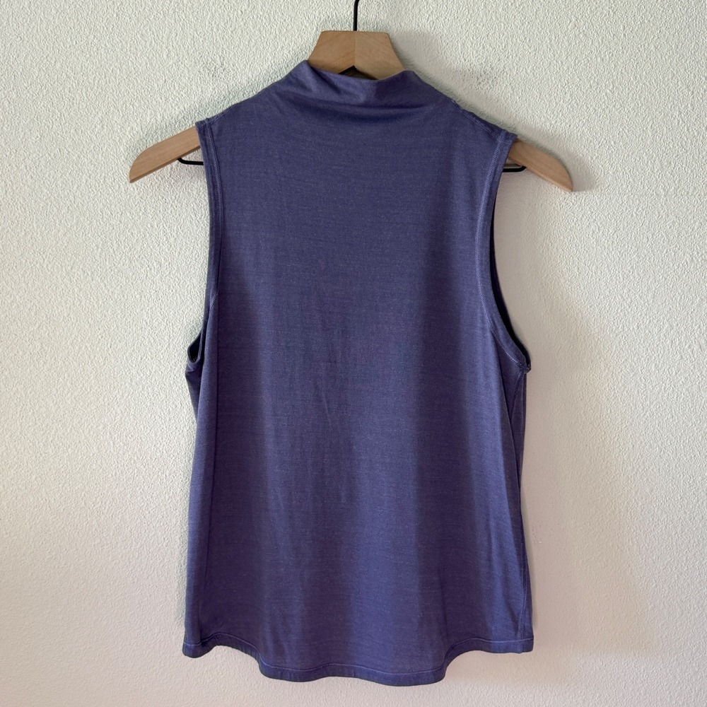 LULULEMON Womens Tank Top Mock Neck Split Back Athleisure Yoga Small